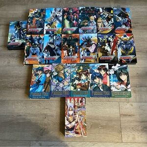 Vintage lot of 19 Anime VHS video tapes Bandai Gundam , Fushigi Yugi , Nazca